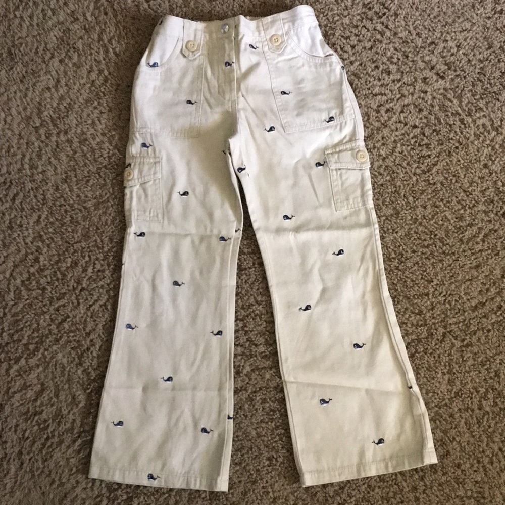 Vintage Gymboree Whale Watching beige pants Sz 6
